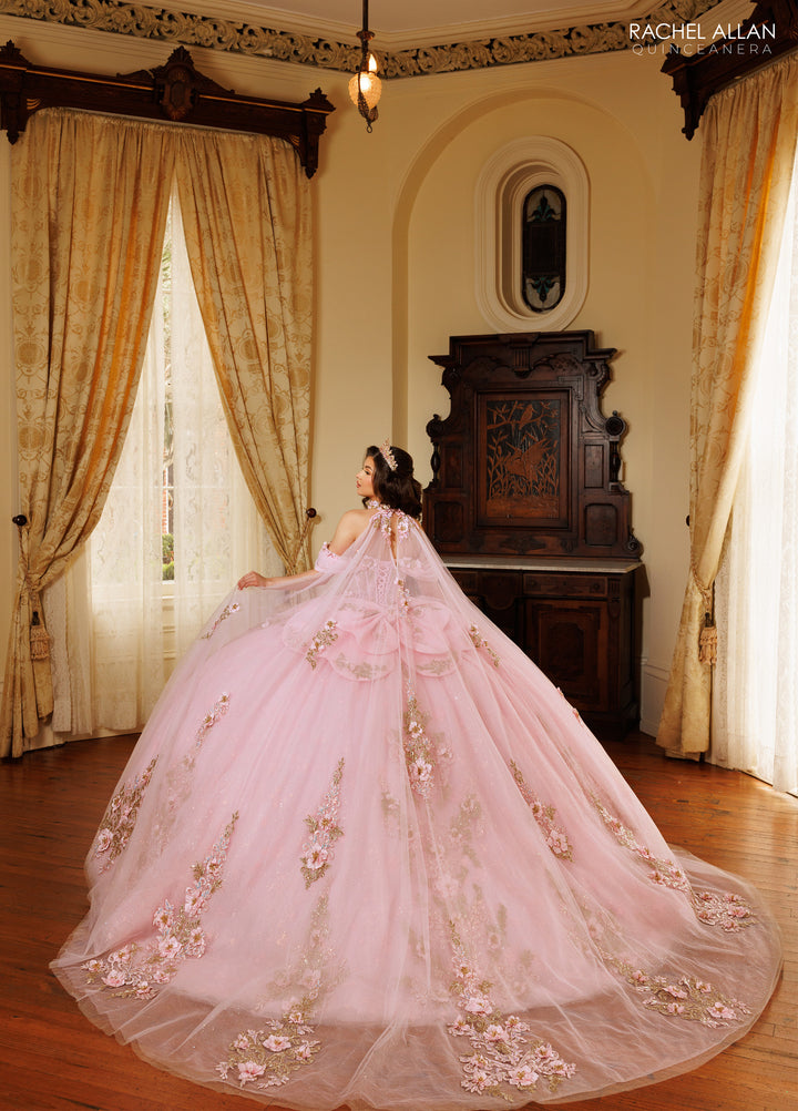 Cape Quinceanera Dress by Rachel Allan RQ1196