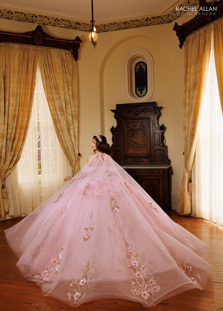 Cape Quinceanera Dress by Rachel Allan RQ1196