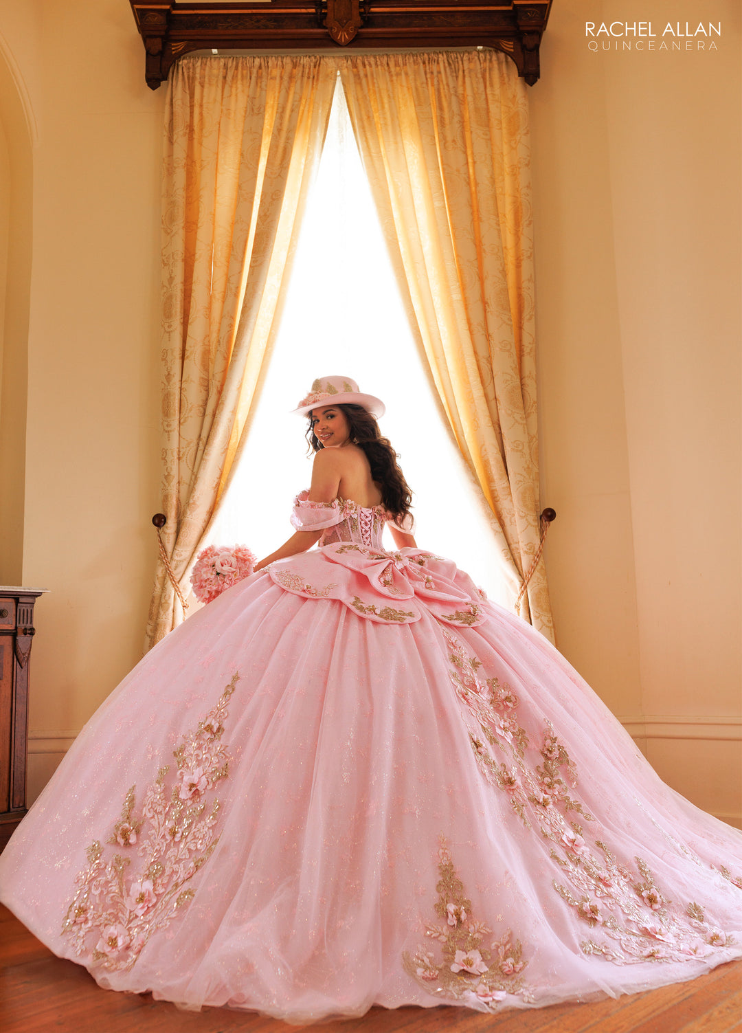 Cape Quinceanera Dress by Rachel Allan RQ1196