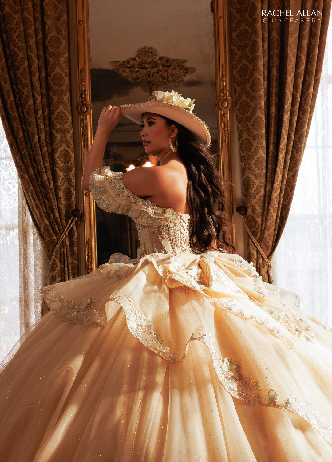 Off Shoulder Quinceanera Dress by Rachel Allan RQ1198