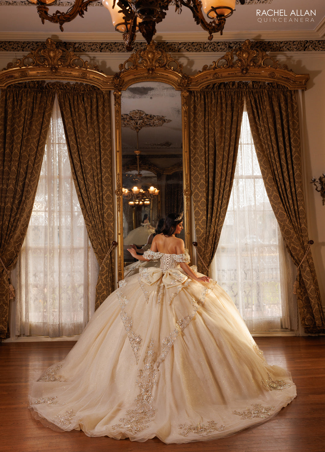 Off Shoulder Quinceanera Dress by Rachel Allan RQ1198