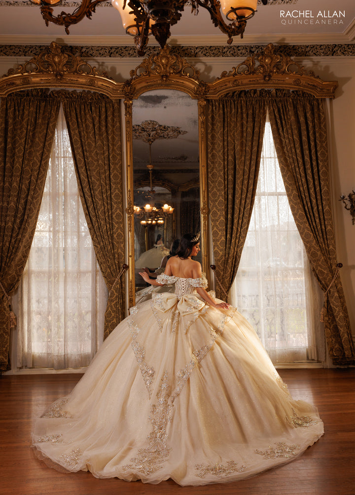 Off Shoulder Quinceanera Dress by Rachel Allan RQ1198
