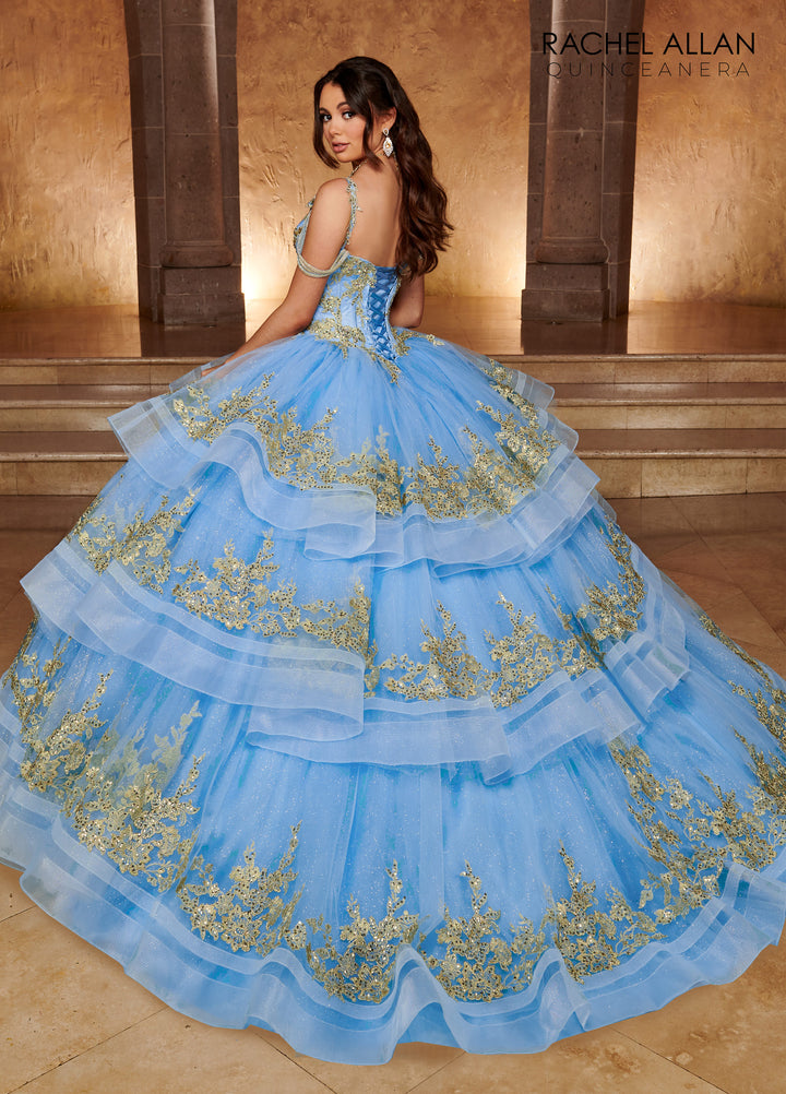 Sleeveless Layered Quinceanera Dress by Rachel Allan RQ2169