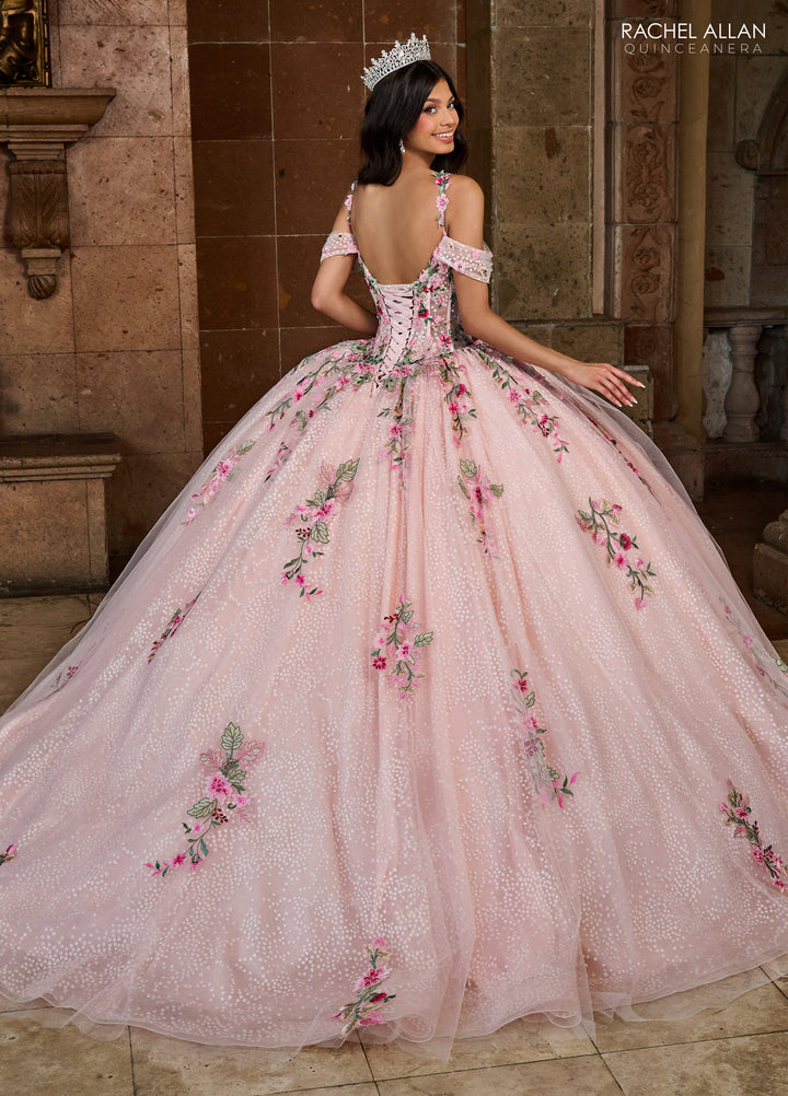 Floral Embroidered Quinceanera Dress by Rachel Allan RQ2185