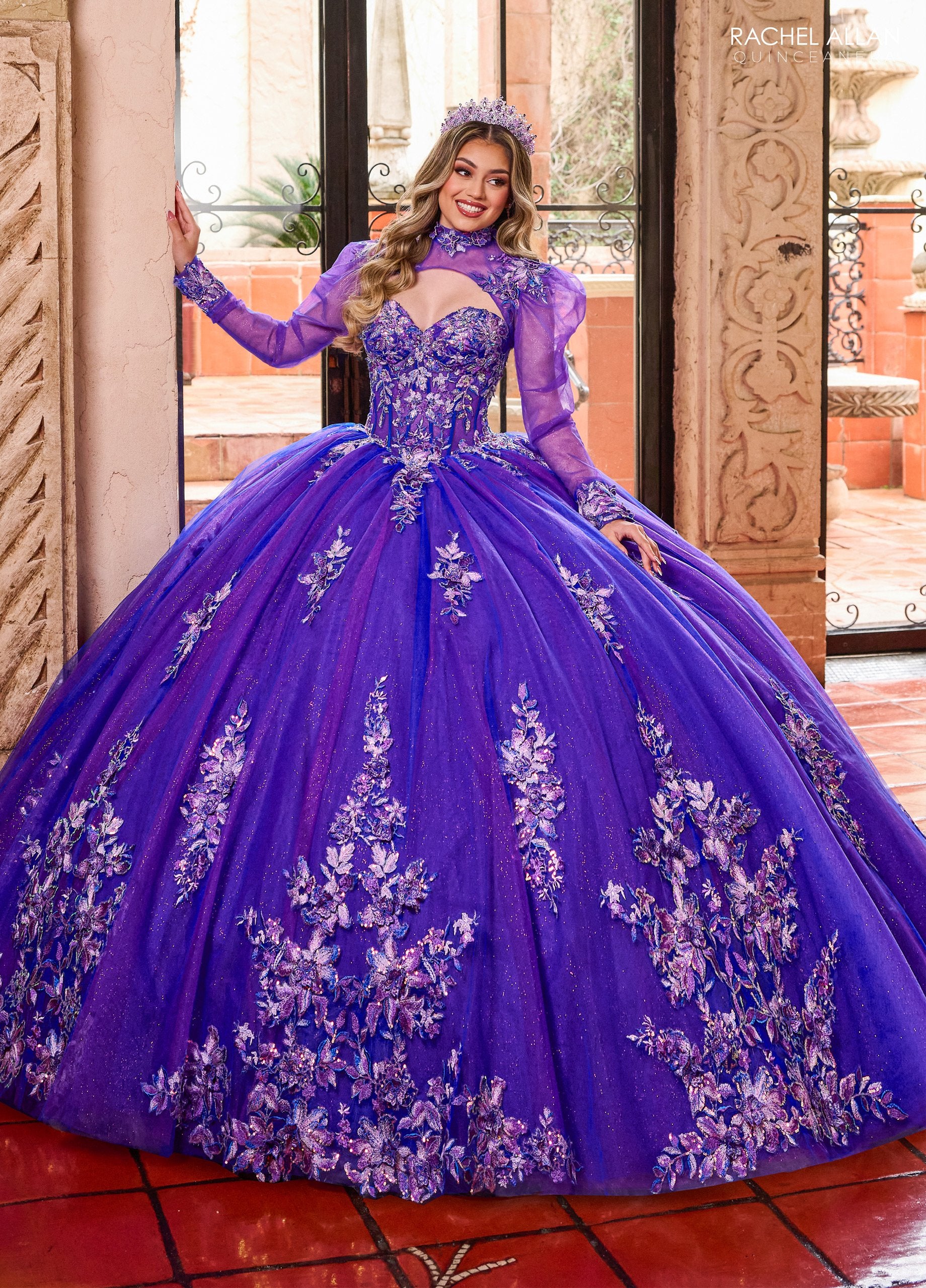 Purple quinceanera dresses outlet