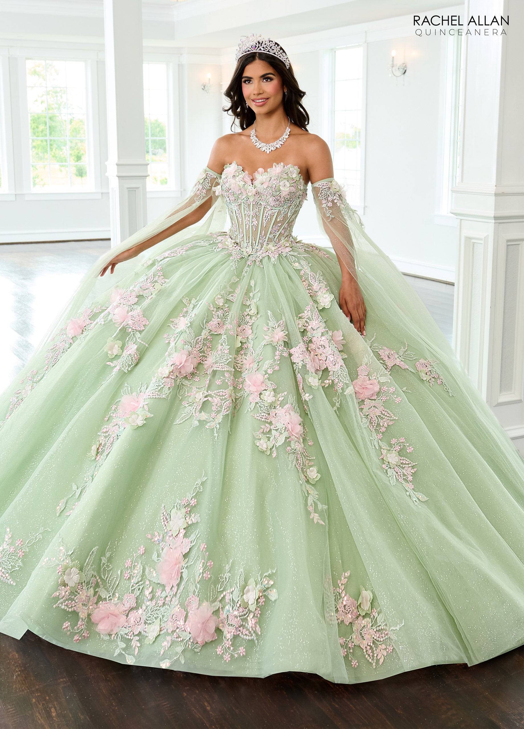 Cape Sleeve Quinceanera Dress by Rachel Allan RQ2216 – ABC Fashion