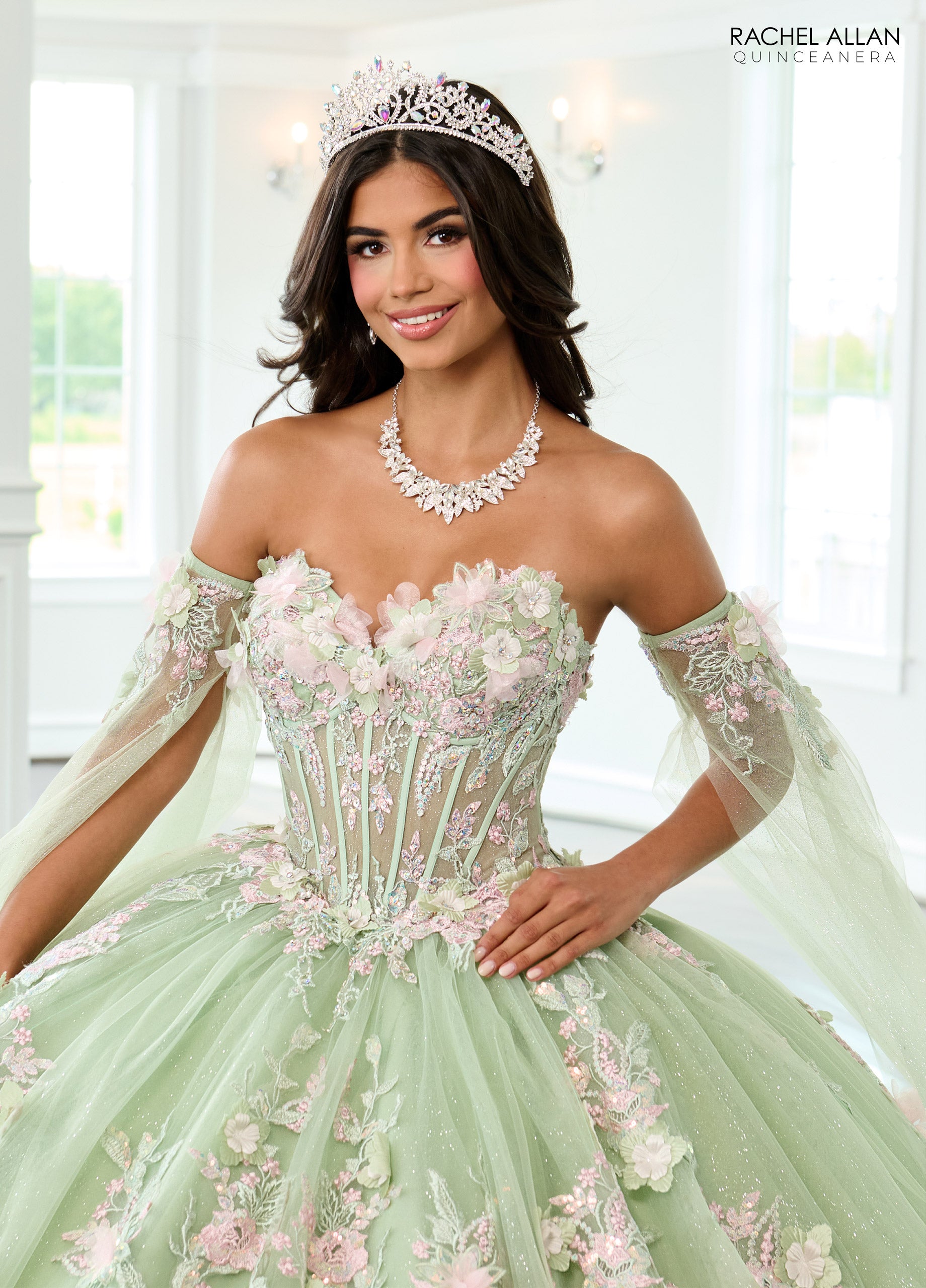 Cape Sleeve Quinceanera Dress by Rachel Allan RQ2216 – ABC Fashion