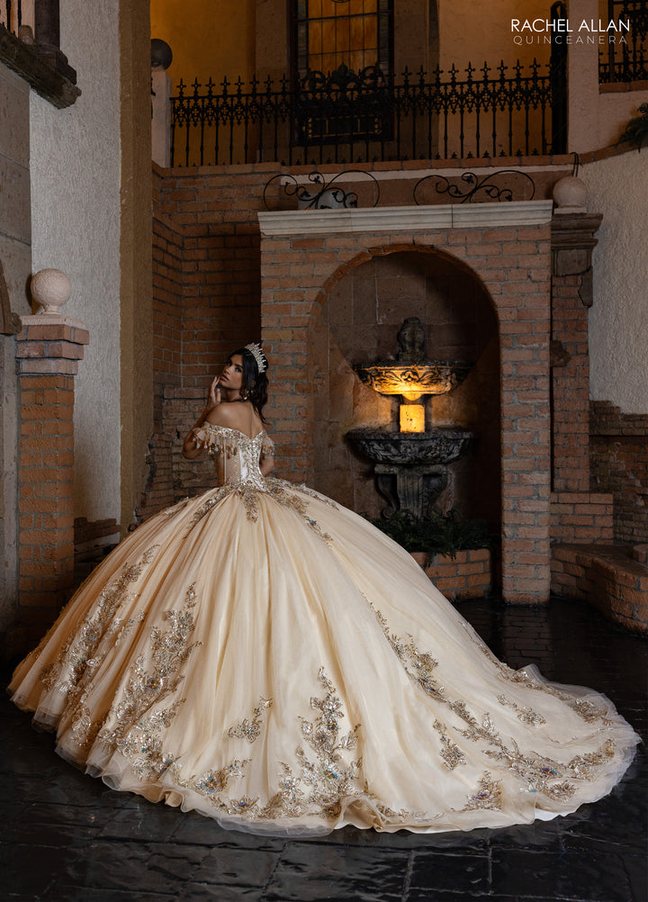 Off Shoulder Quinceanera Dress by Rachel Allan RQ2228