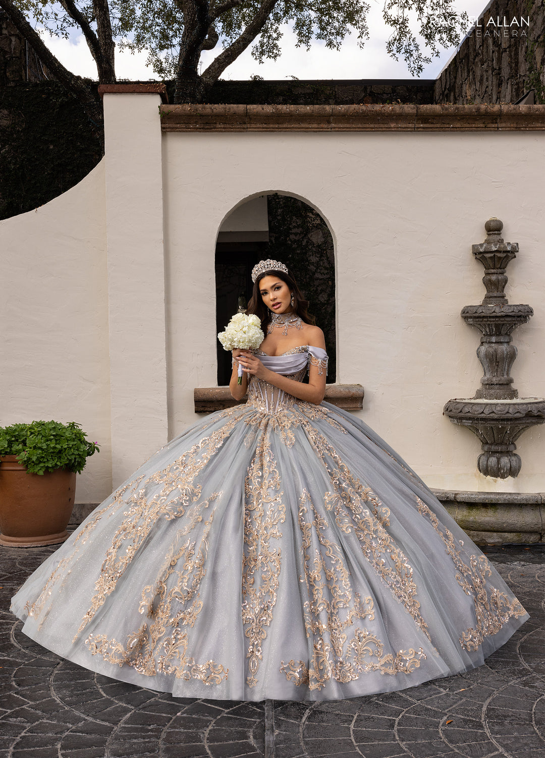 Off Shoulder Quinceanera Dress by Rachel Allan RQ2230