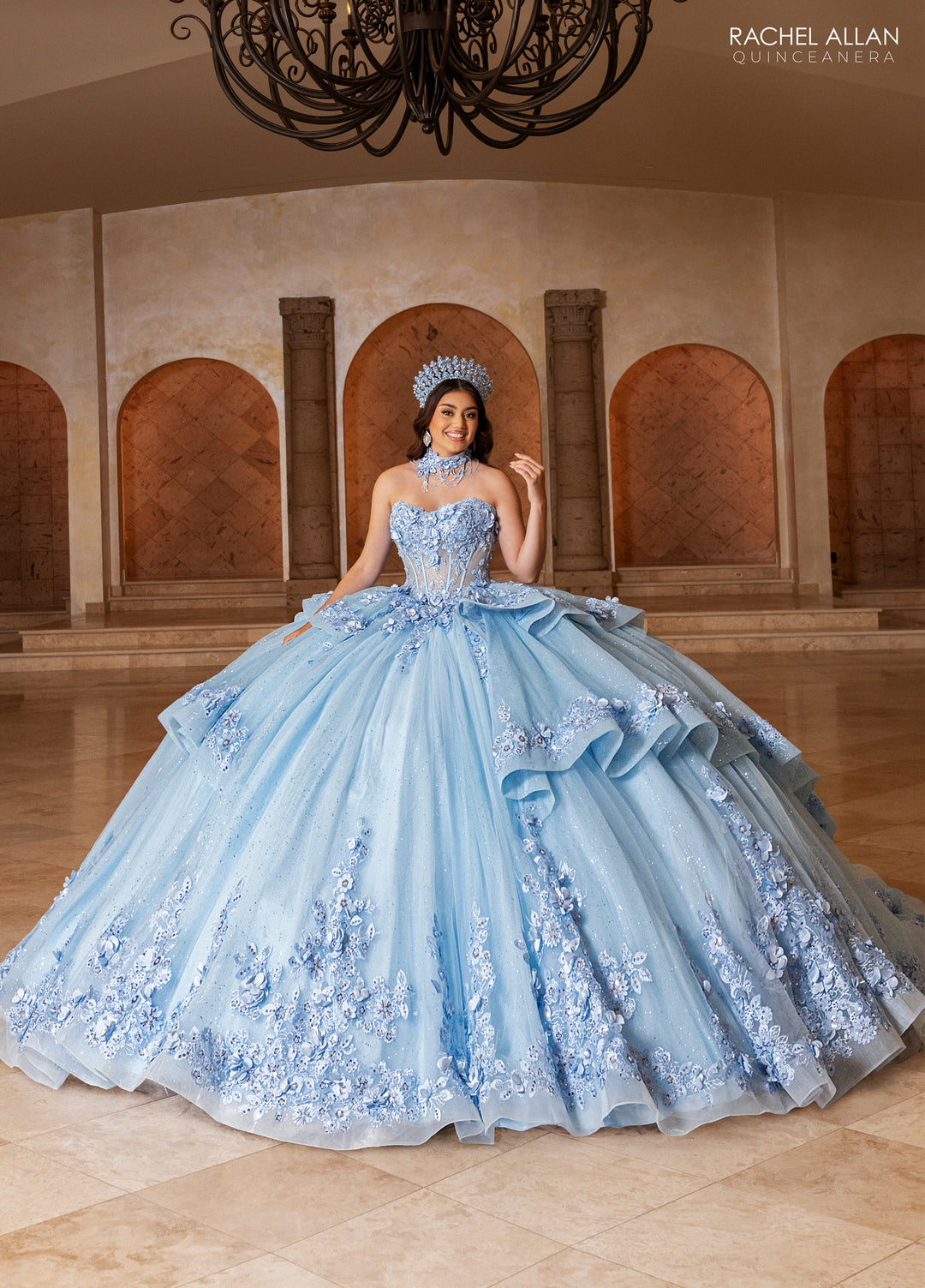 Strapless Quinceanera Dress by Rachel Allan RQ2241