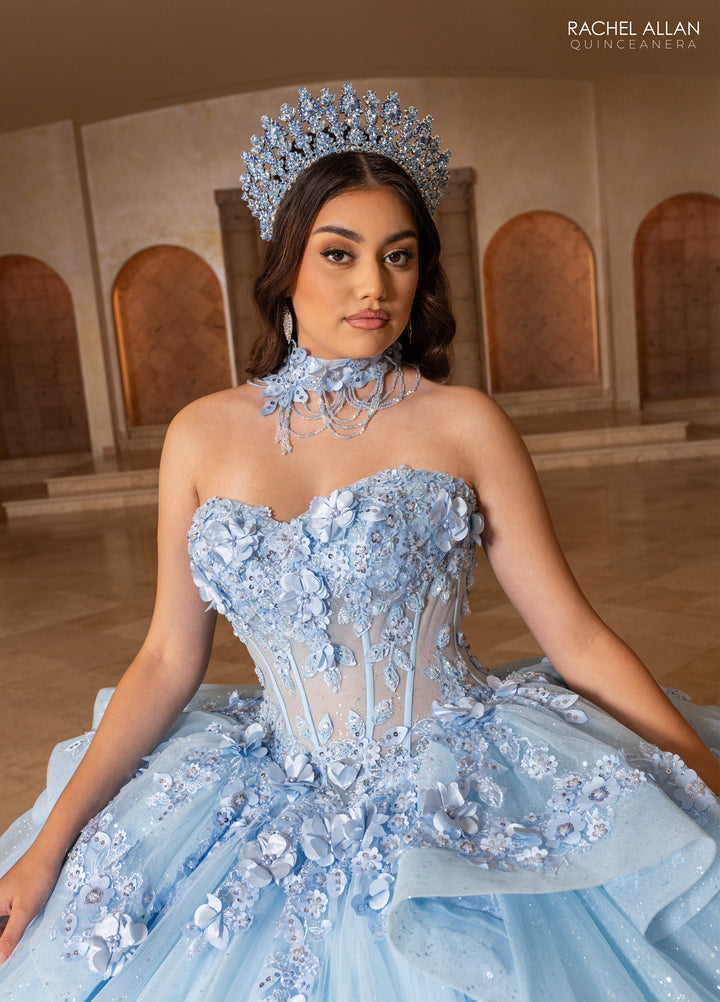 Strapless Quinceanera Dress by Rachel Allan RQ2241