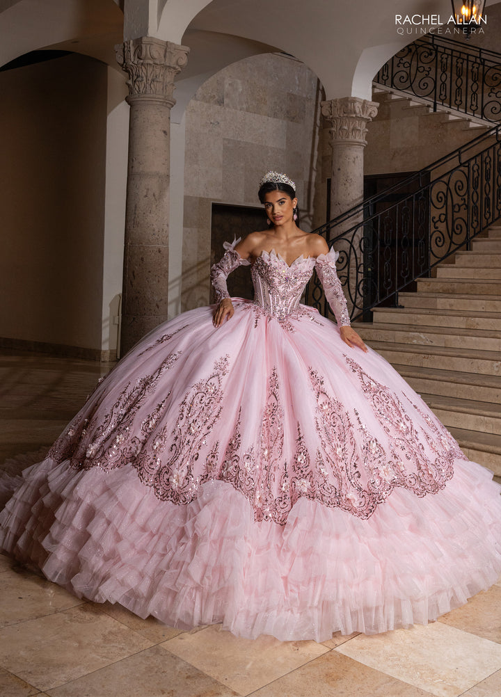 Ruffled Quinceanera Dress by Rachel Allan RQ2243