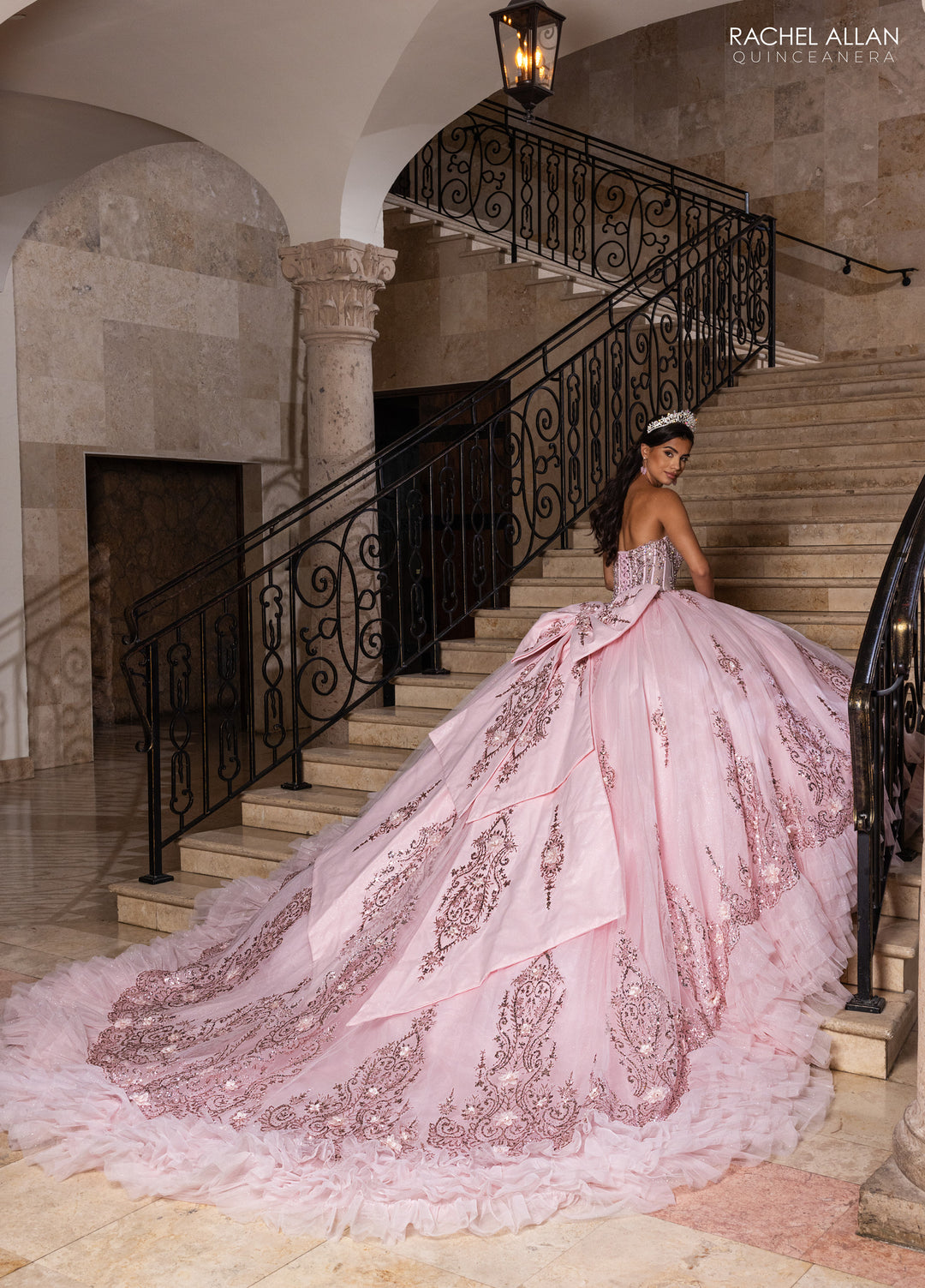 Ruffled Quinceanera Dress by Rachel Allan RQ2243