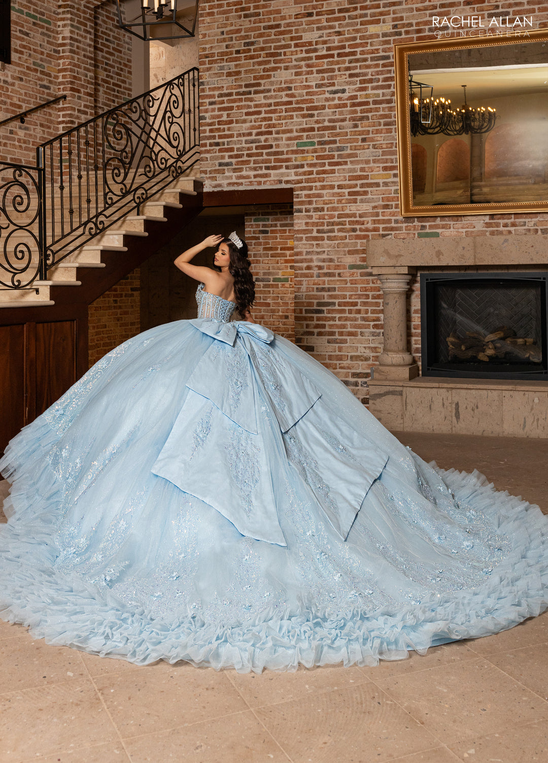 Ruffled Quinceanera Dress by Rachel Allan RQ2243