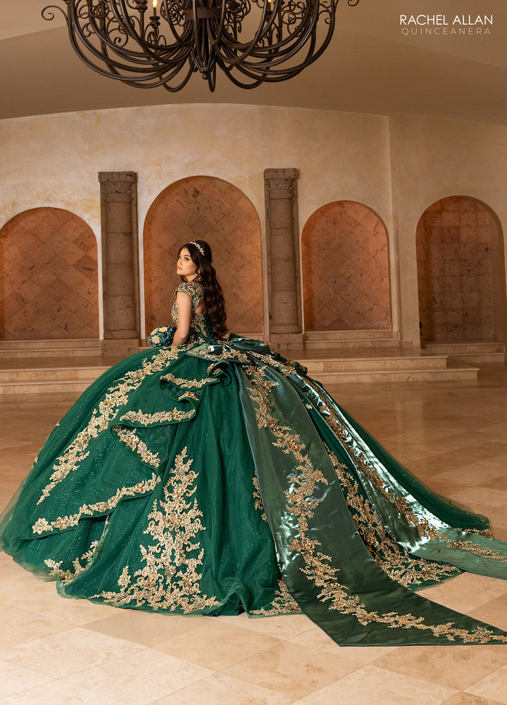 Cap Sleeve Quinceanera Dress by Rachel Allan RQ2244