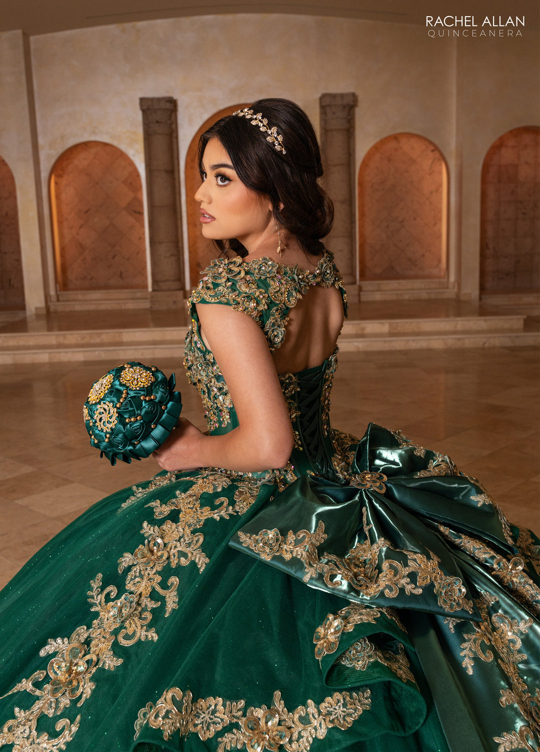 Cap Sleeve Quinceanera Dress by Rachel Allan RQ2244