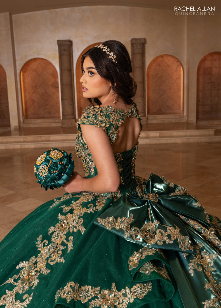 Cap Sleeve Quinceanera Dress by Rachel Allan RQ2244