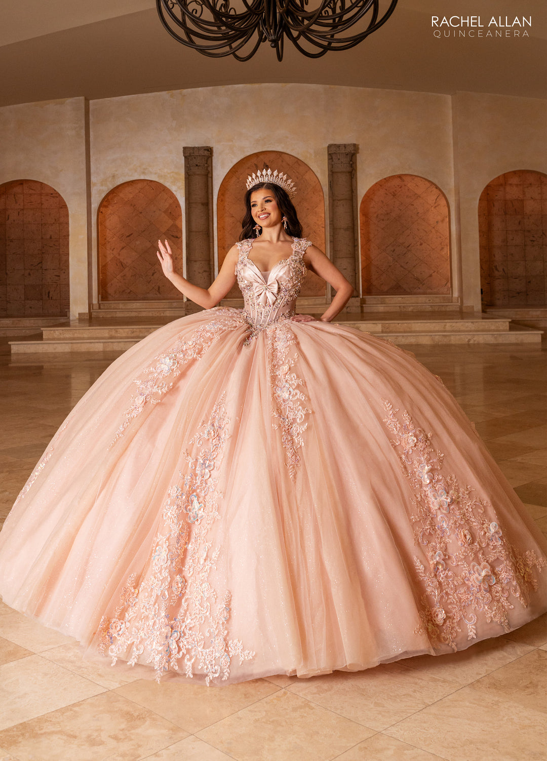 Cap Sleeve Quinceanera Dress by Rachel Allan RQ2244