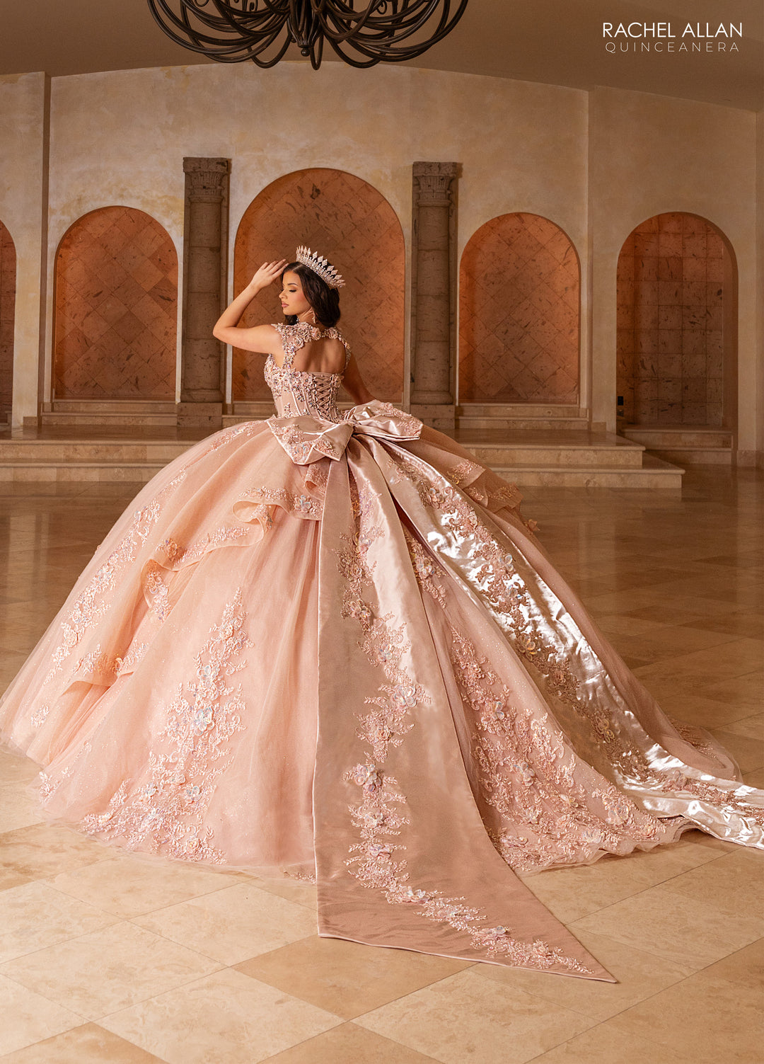 Cap Sleeve Quinceanera Dress by Rachel Allan RQ2244