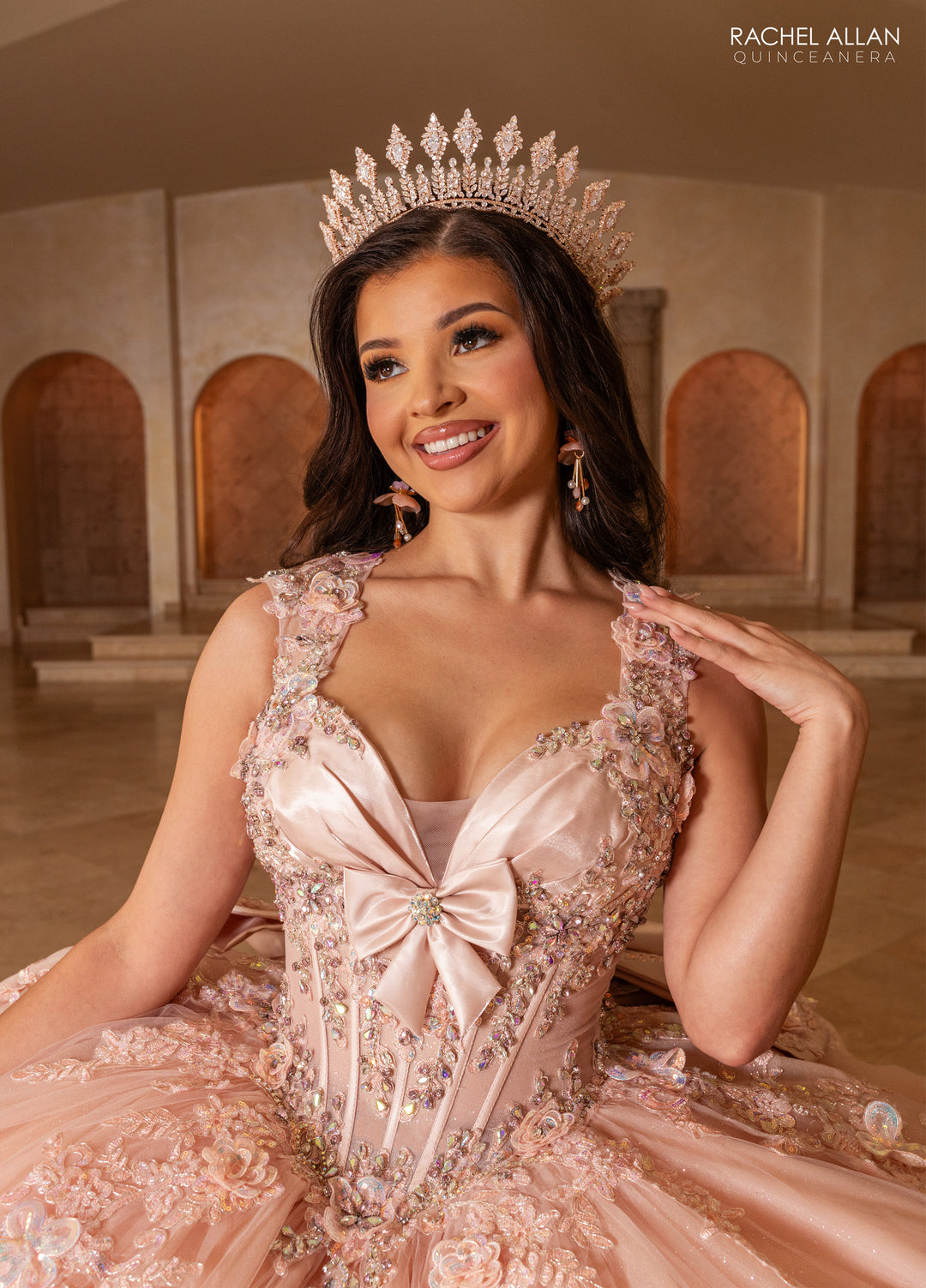 Cap Sleeve Quinceanera Dress by Rachel Allan RQ2244