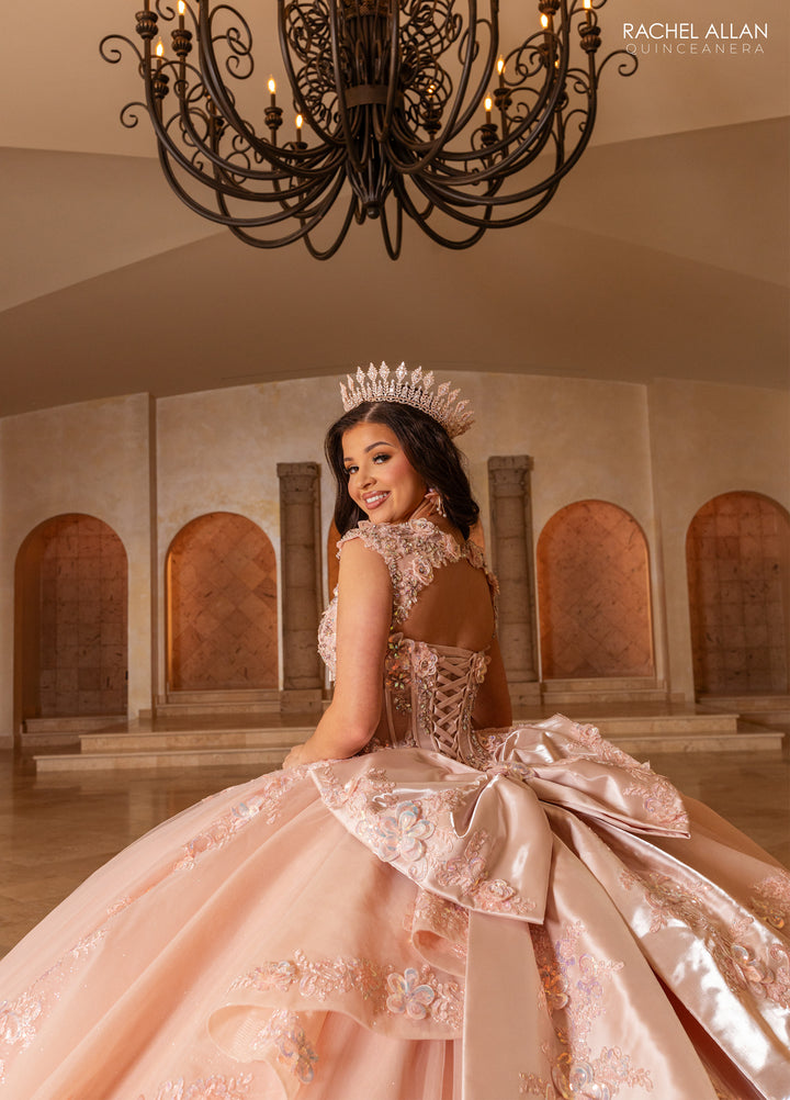 Cap Sleeve Quinceanera Dress by Rachel Allan RQ2244