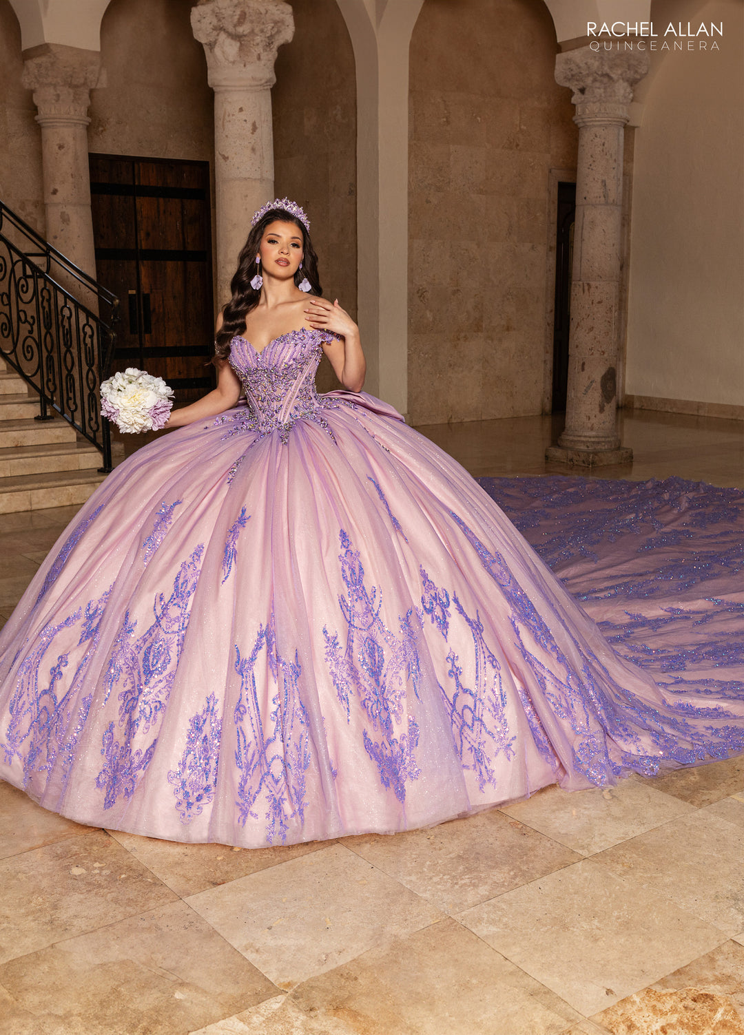 Off Shoulder Quinceanera Dress by Rachel Allan RQ2247