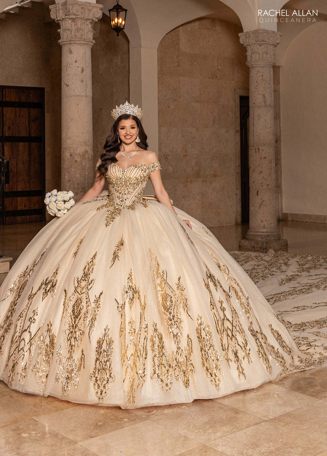 Off Shoulder Quinceanera Dress by Rachel Allan RQ2247
