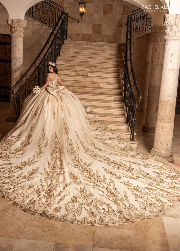 Off Shoulder Quinceanera Dress by Rachel Allan RQ2247