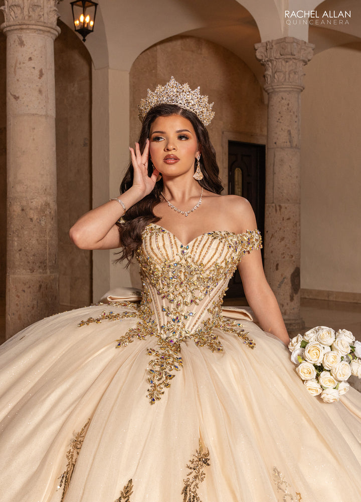 Off Shoulder Quinceanera Dress by Rachel Allan RQ2247