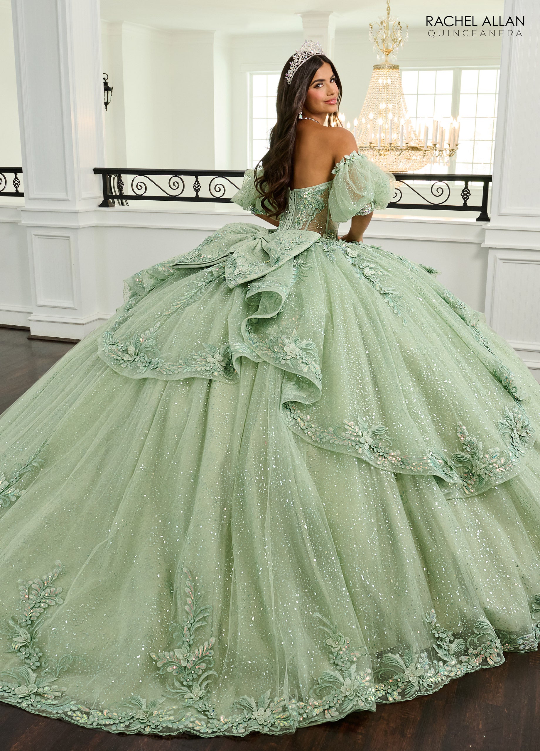 Puff Sleeve Quinceanera Dress by Rachel Allan RQ3153 – ABC Fashion