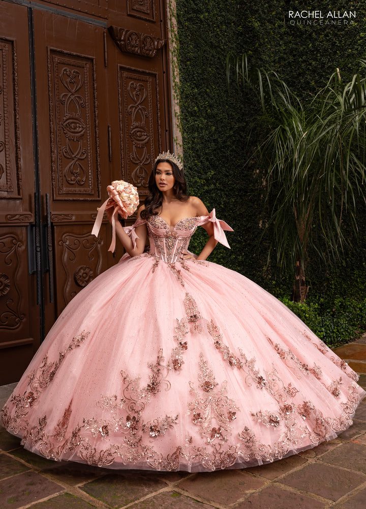 Off Shoulder Quinceanera Dress by Rachel Allan RQ3155