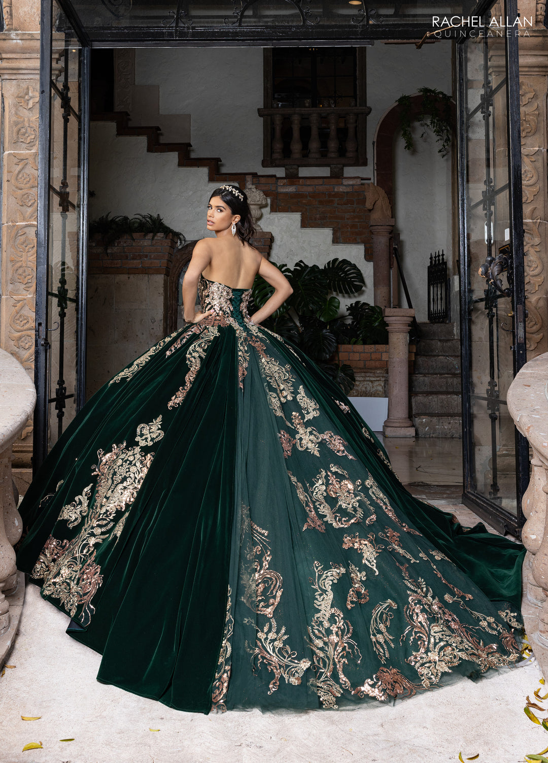 Velvet Quinceanera Dress by Rachel Allan RQ3160