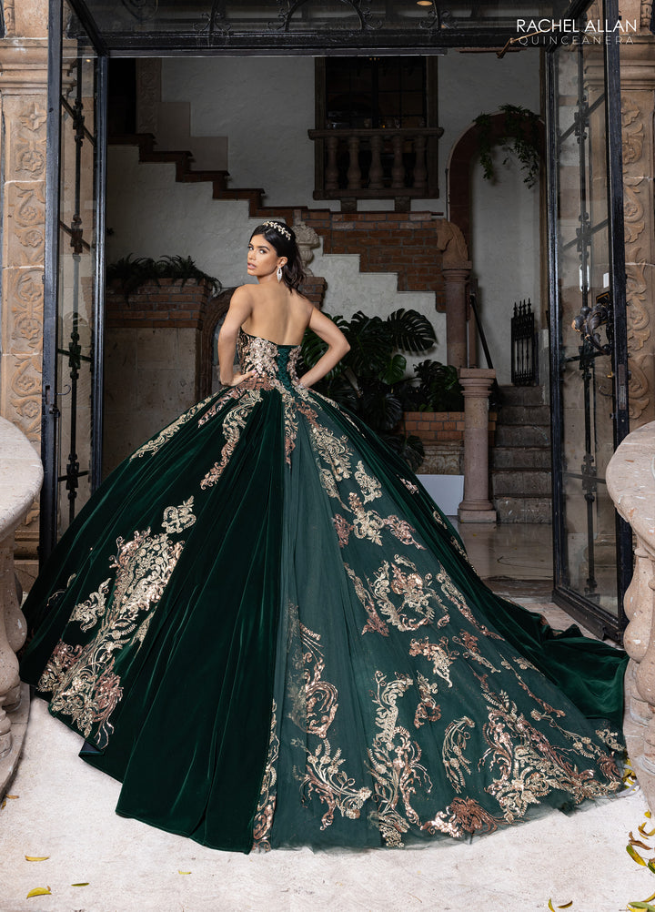 Velvet Quinceanera Dress by Rachel Allan RQ3160