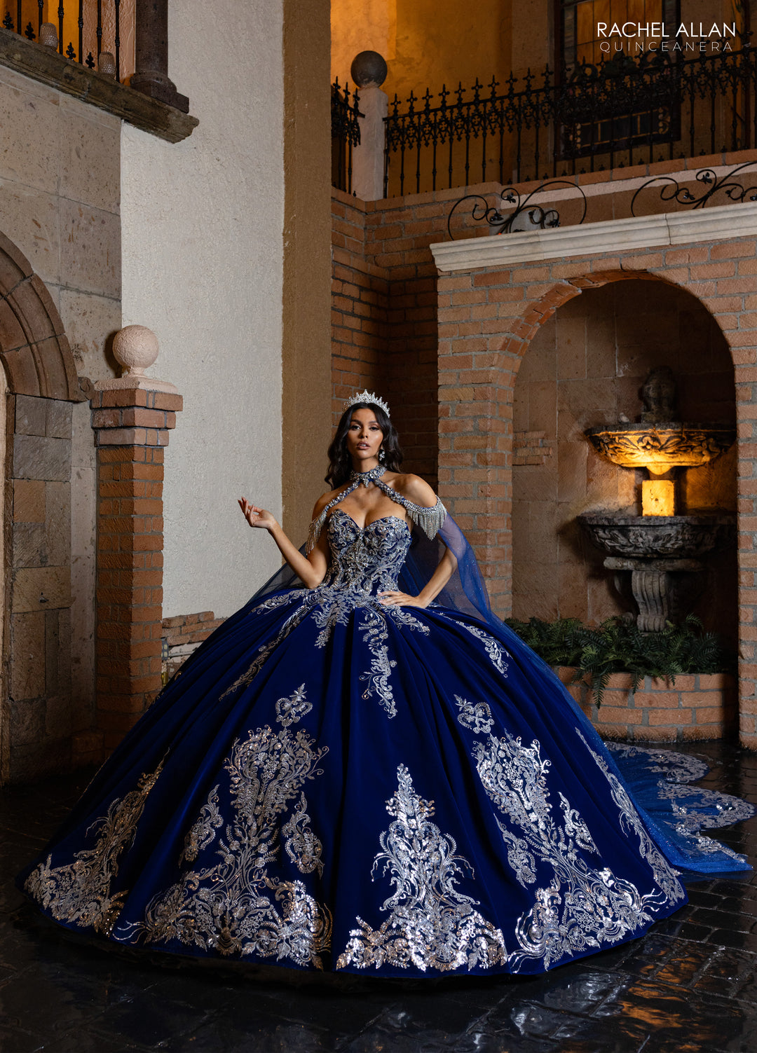 Velvet Quinceanera Dress by Rachel Allan RQ3160