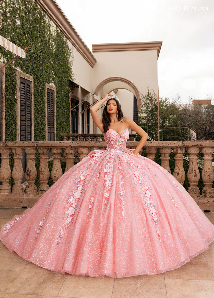 Strapless Quinceanera Dress by Rachel Allan RQ3162