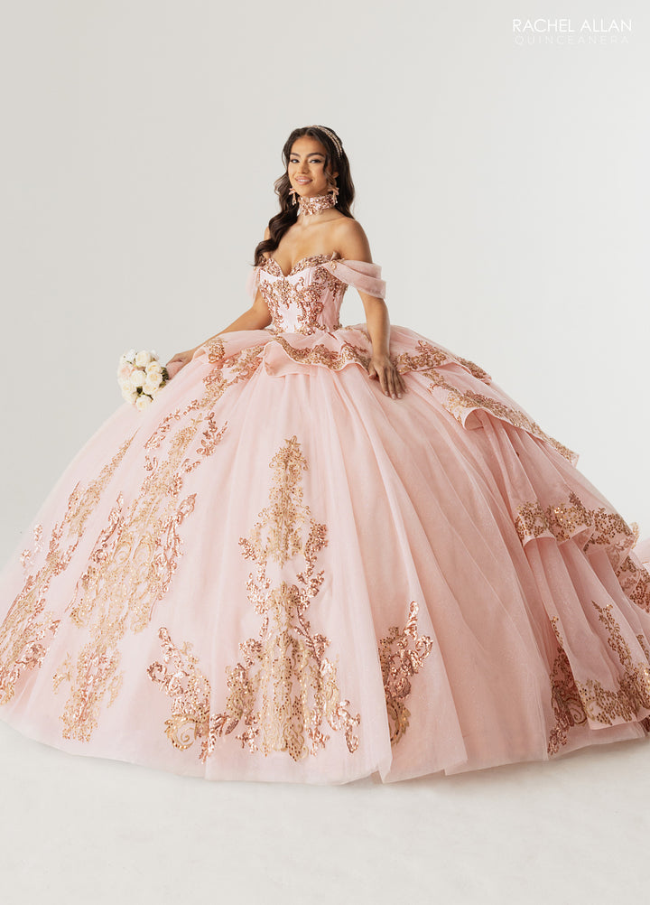 Off Shoulder Quinceanera Dress by Rachel Allan RQ3175