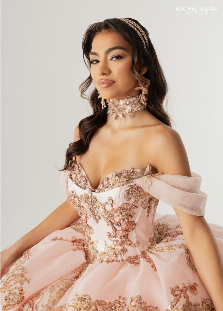 Off Shoulder Quinceanera Dress by Rachel Allan RQ3175