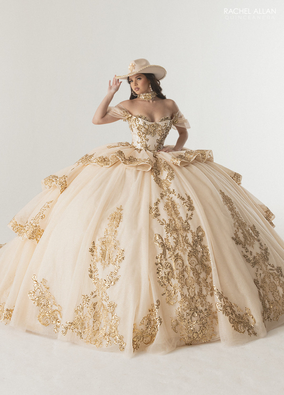 Off Shoulder Quinceanera Dress by Rachel Allan RQ3175