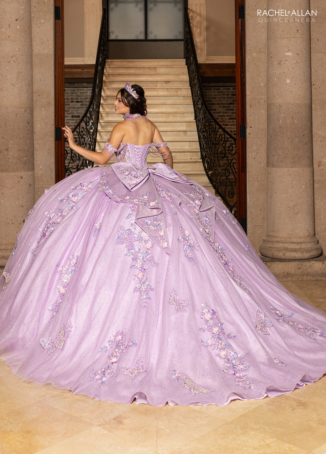 Butterfly Quinceanera Dress by Rachel Allan RQ3176