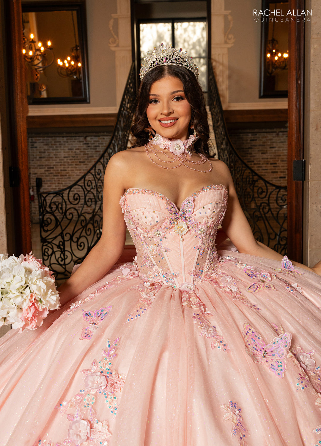 Butterfly Quinceanera Dress by Rachel Allan RQ3176