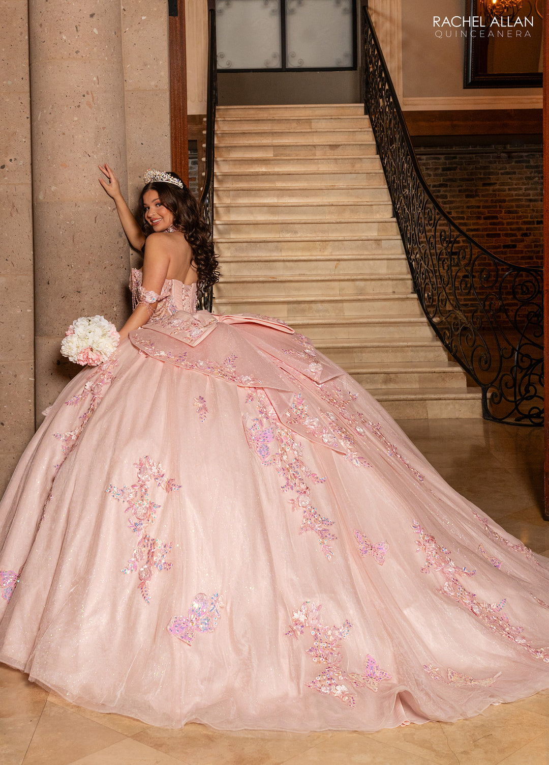 Butterfly Quinceanera Dress by Rachel Allan RQ3176
