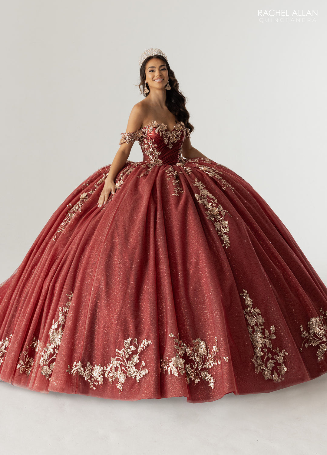 Off Shoulder Cape Quinceanera Dress by Rachel Allan RQ3178