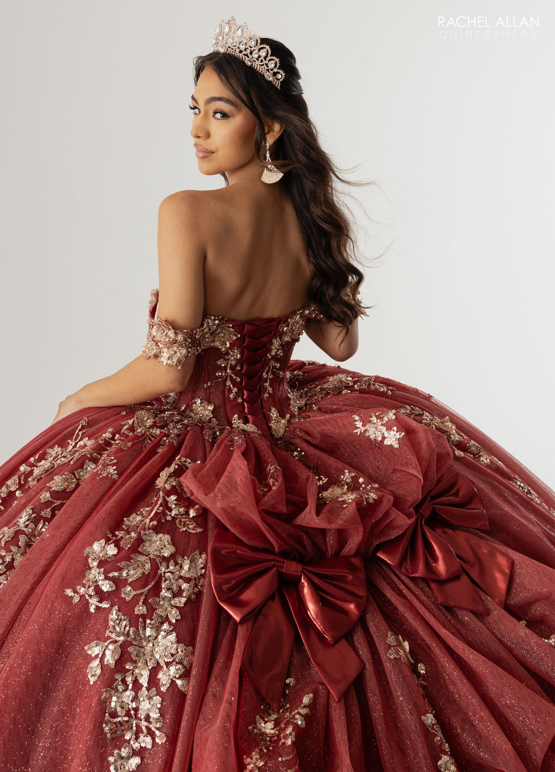 Off Shoulder Cape Quinceanera Dress by Rachel Allan RQ3178