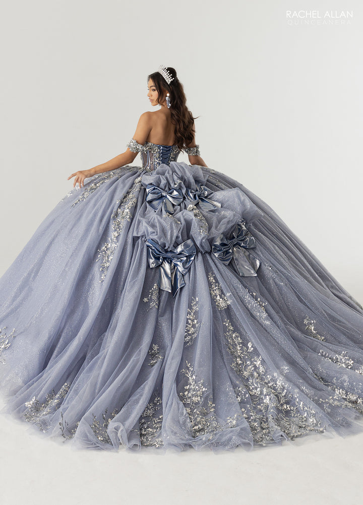 Off Shoulder Cape Quinceanera Dress by Rachel Allan RQ3178