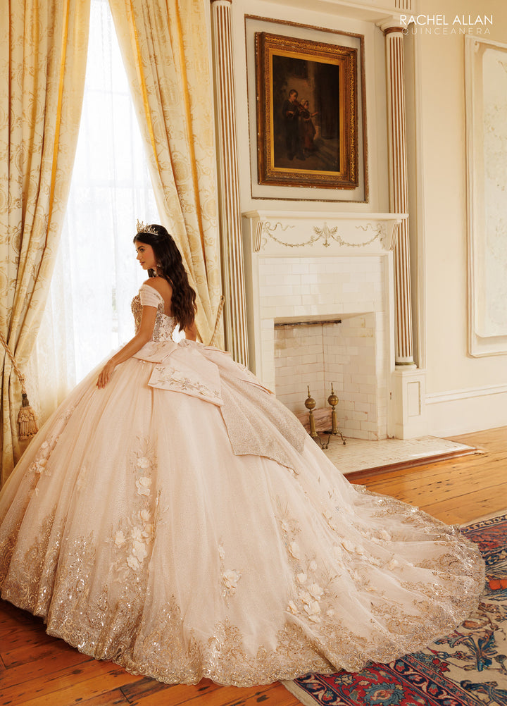 3D Floral Quinceanera Dress by Rachel Allan RQ3180