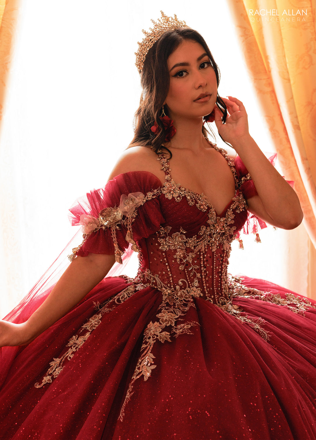 Cape Quinceanera Dress by Rachel Allan RQ3181