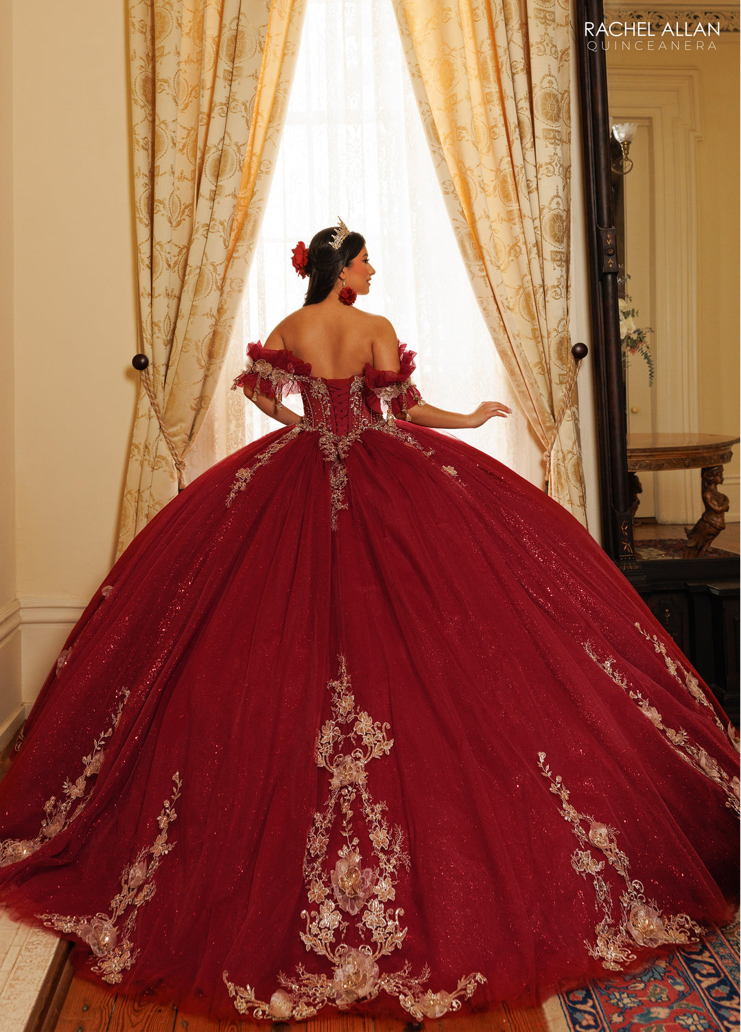 Cape Quinceanera Dress by Rachel Allan RQ3181