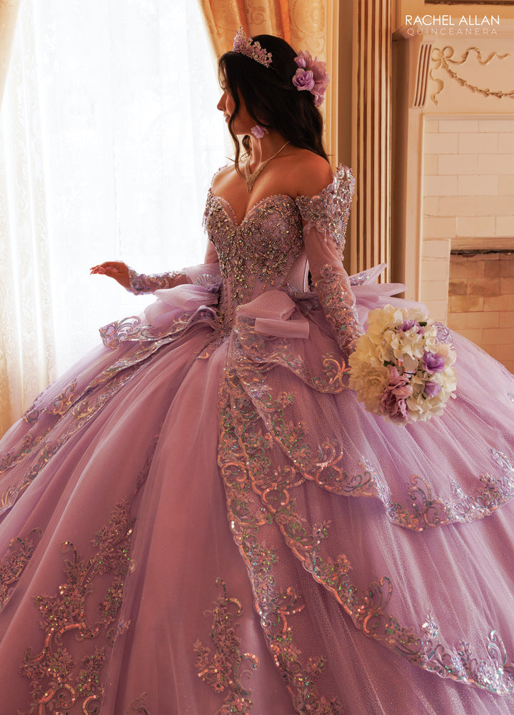 Long Sleeve Quinceanera Dress by Rachel Allan RQ3182