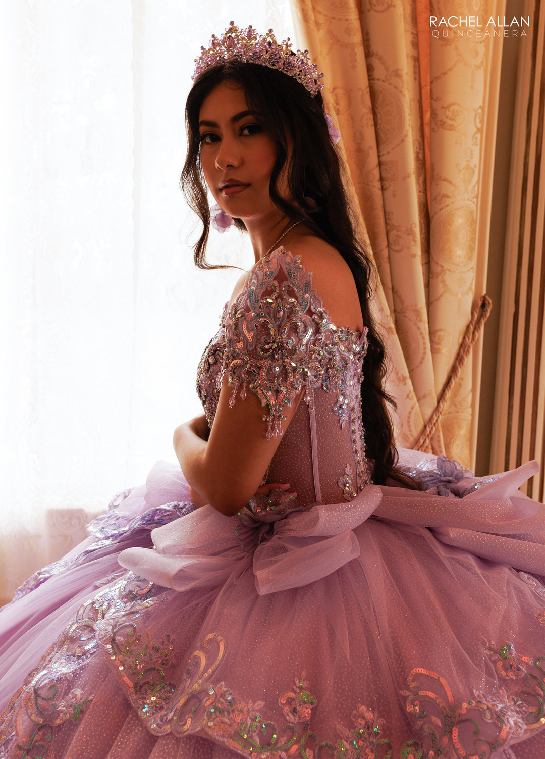 Long Sleeve Quinceanera Dress by Rachel Allan RQ3182