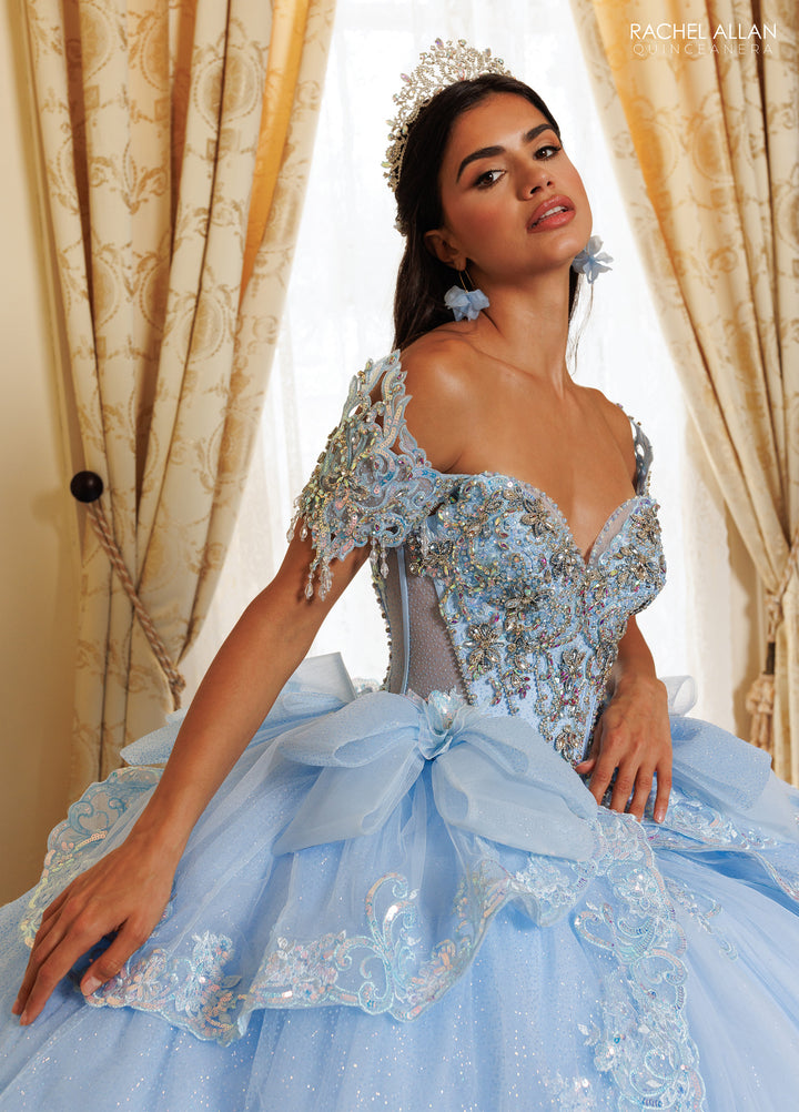 Long Sleeve Quinceanera Dress by Rachel Allan RQ3182